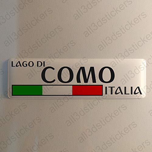 Comer See Comosee Italien Aufkleber Comer See Comosee 120x30mm Autoaufkleber Flagge 3D Fahne Italia von All3DStickers