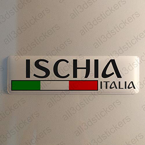 Ischia (Insel) Italien Aufkleber Ischia (Insel) 120x30mm Autoaufkleber Flagge 3D Fahne Italia von All3DStickers