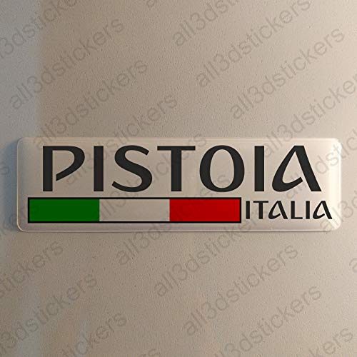 Pistoia Italien Aufkleber Pistoia 120x30mm Autoaufkleber Flagge 3D Fahne Italia von All3DStickers