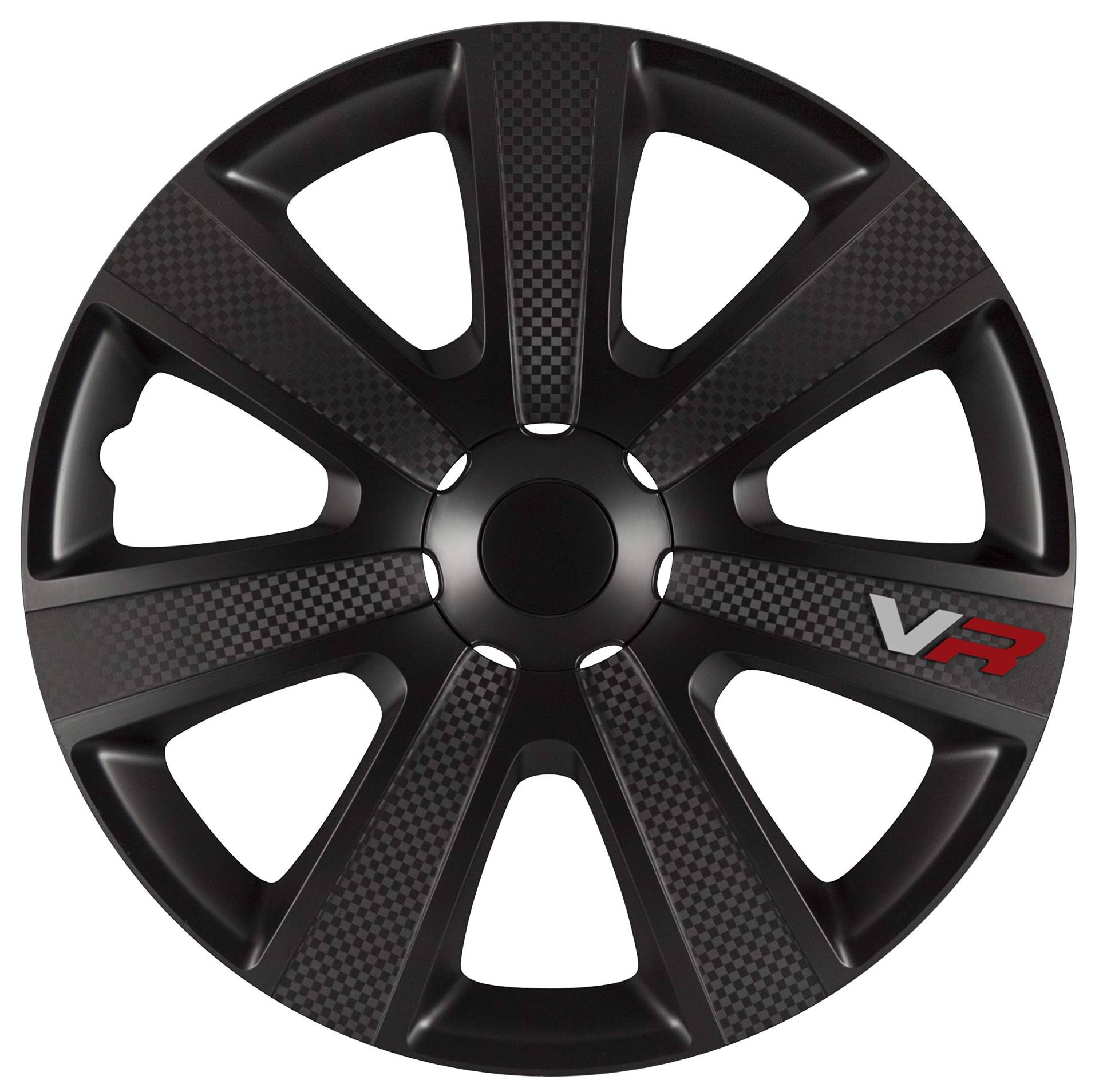 All4You 4X Radzierblenden VR Schwarz Carbon Look 15" Zoll Radkappen Radblenden 4 Stück All4You 4X Radzierblenden VR Schwarz Carbon Look 15" Zoll Radkappen Radblenden 4 Stück von All4You