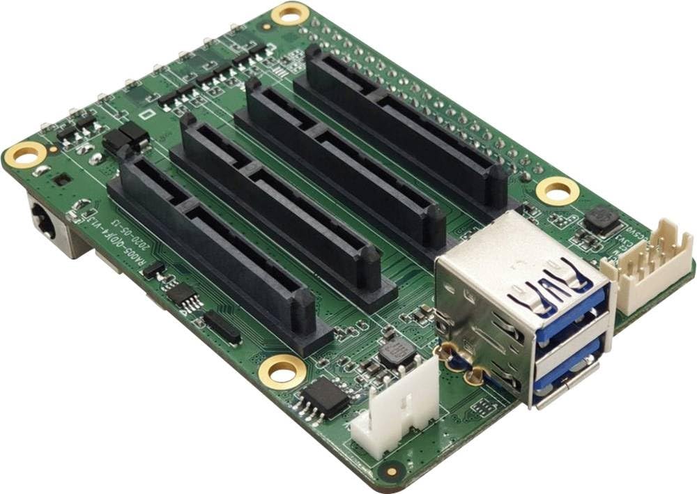 ALLNET SATA HAT Quad NAS Raspberry Pi® Erweiterungs-Platine Passend für (Entwicklungskits): Raspbe von AllNet