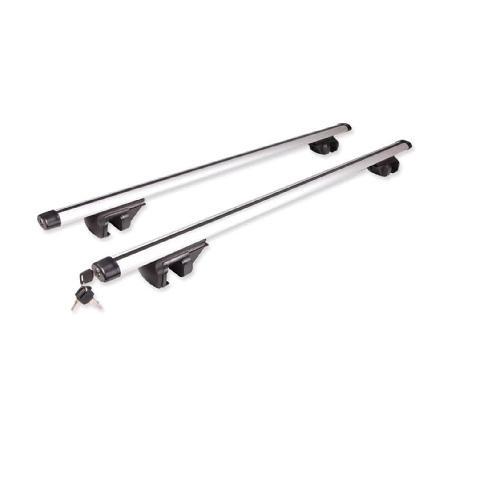 AllRight L123cm Skiträger Dachgepäckträger Gepäckträger Dachträger Universal Aluminium Roof Rack Rails Roof Railing Track Lockable Load Carrier Roof Rack Bearing 150KG von AllRight