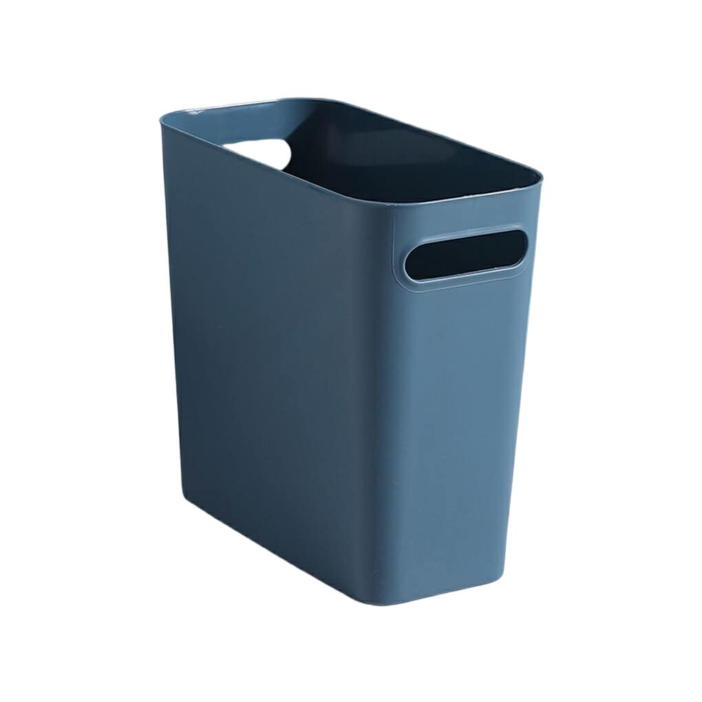 Allayu Großer Mülleimer, Papierkorb, Griffe, Müllbehälter, platzsparende Organisatoren, Küchenschrank, Toilettenartikel Aufbewahrung, Blau von Allayu