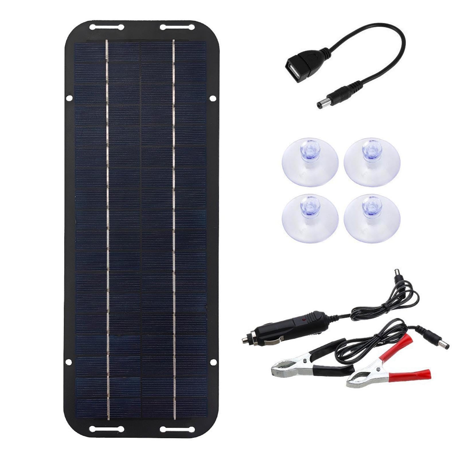 Allayu Tragbare Solarstromlösung 12V Solarpanel Batterieladegerät Kit Solar Autobatterieladegerät Solar Erhaltungsladegerät Boote, Kein Controller Allayu Tragbare Solarstromlösung 12V Solarpanel Batterieladegerät Kit Solar Autobatterieladegerät Solar Erhaltungsladegerät Boote, Kein Controller von Allayu