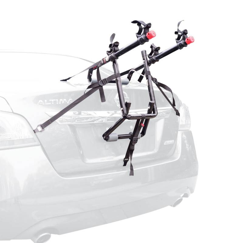 Allen Sports Luxe Fahrradträger für 2 Fahrräder zur Montage am Kofferraum, Modell 102DN-R, Schwarz von Allen