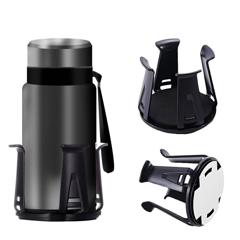 2 Stück Auto Becherhalter, Auto Becherhalter Universelle Getränkehalter, Multifunktionaler Becher Flaschenhalter, für Getränkedose Auto, Kaffeetassen, Wassertassenhalter, Becherhalter für Transporter von Alleshelfer