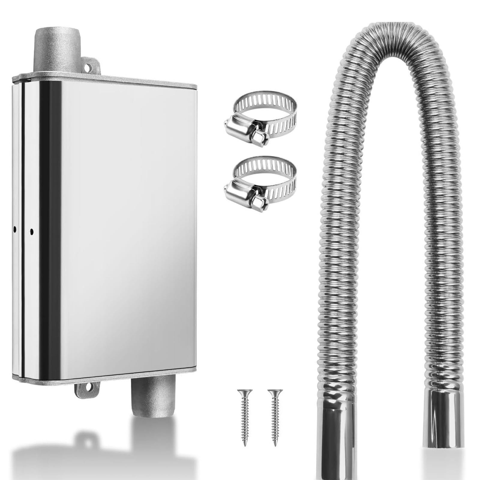 Standheizung SchalldäMpfer Set, Auspuff SchalldäMpfer, Abgasschlauch FüR Stromerzeuger,Auspuff Standheizung 24mm,Standheizung Auspuff,SchalldäMpfer Standheizung,Silber Standheizung SchalldäMpfer Set, Auspuff SchalldäMpfer, Abgasschlauch FüR Stromerzeuger,Auspuff Standheizung 24mm,Standheizung Auspuff,SchalldäMpfer Standheizung,Silber von Alleshelfer