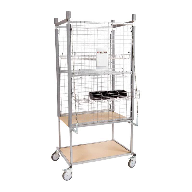 AllorA Gitterwagen für Karosserieteile | Trolley | Gitterbox | Kfz Werkstatt | Fahrzeug Reparatur von AllorA