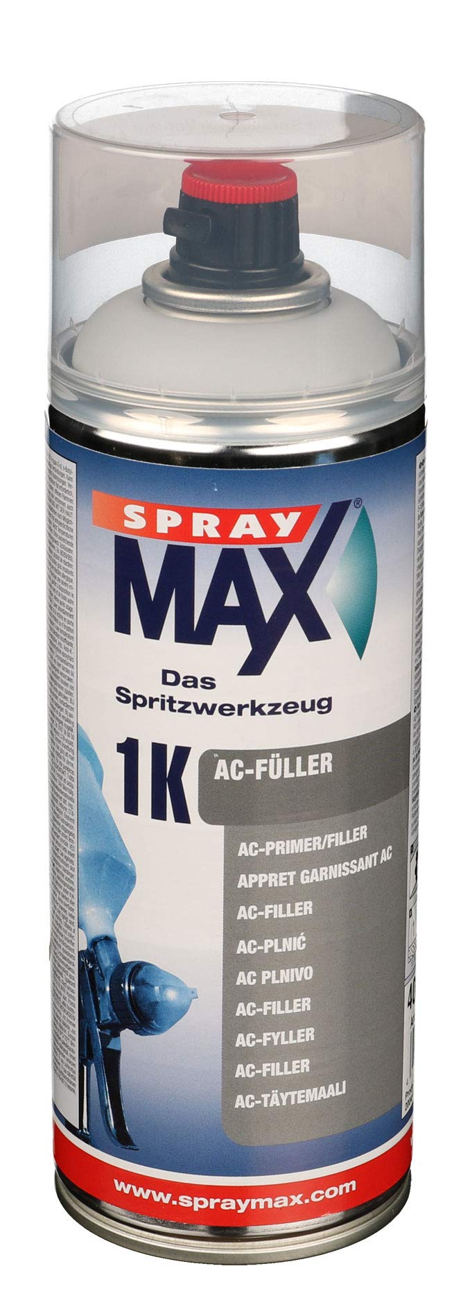 SprayMax 1K Acrylfüller Spray hellgrau 400ml Füllerspray Profi von AllorA