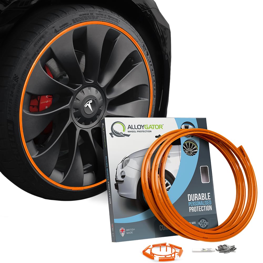 AlloyGator Orange Felgenschützer für Bis Zu 15"-Räder | Passend für Alle Autos | Tesla-Kompatibel | Robuste Felgenschützer | Felgenschutz | 15 Farben Erhältlich AlloyGator Orange Felgenschützer für Bis Zu 15"-Räder | Passend für Alle Autos | Tesla-Kompatibel | Robuste Felgenschützer | Felgenschutz | 15 Farben Erhältlich von AlloyGator