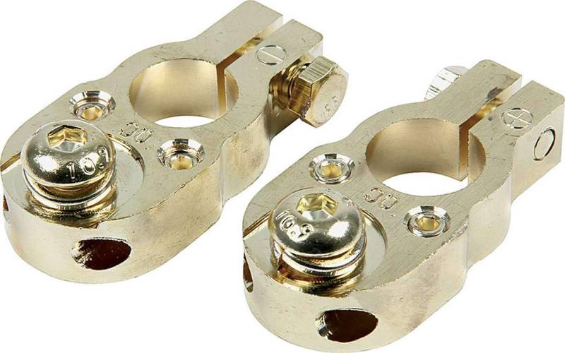 Allstar all76120 24 K Gold massivem Messing Top Mount Stil versilbert Akku Terminal von Allstar Performance