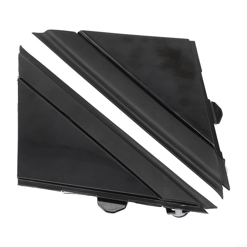 Allthingstore Glänzende schwarze Türspiegel-Flaggenabdeckung, Formteile links rechts, für Fiat 500 2012–2019, direkter Ersatz von Allthingstore