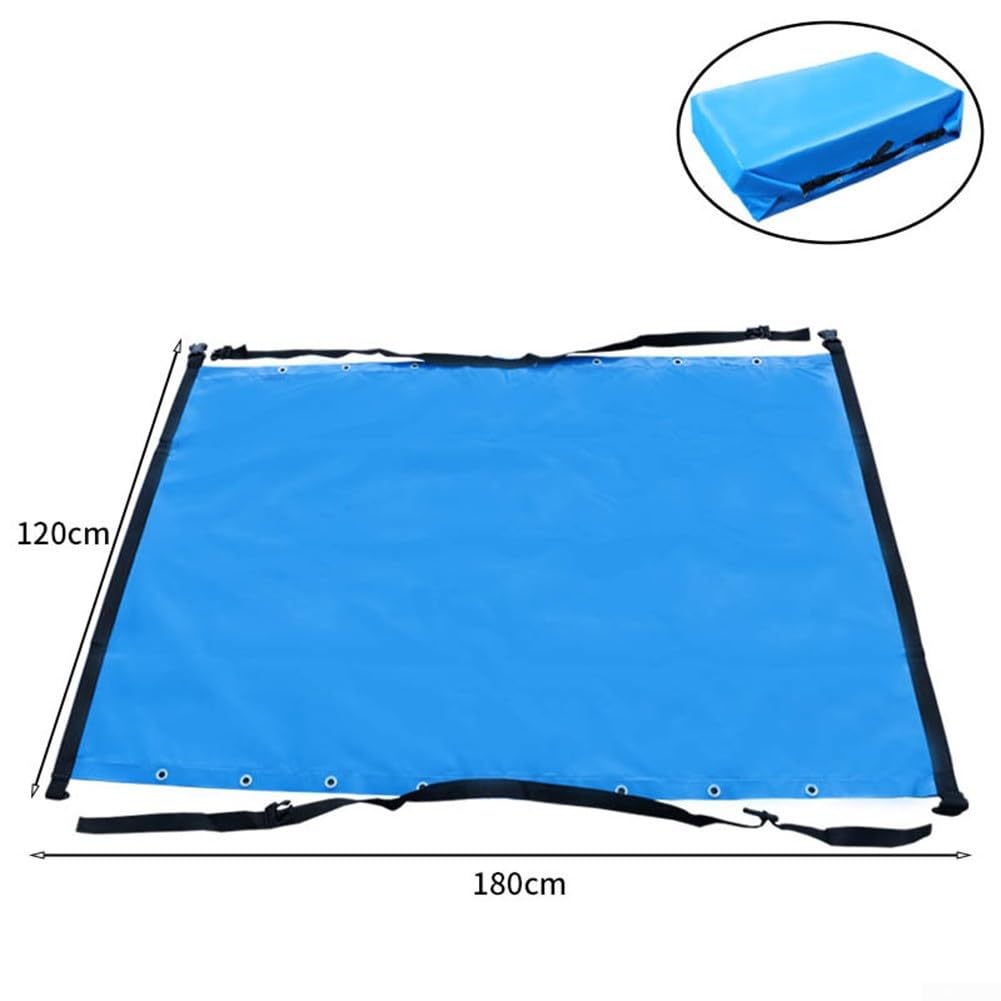 Dach wasserdichte Tasche für SUVs, extra dickes PVC-Material für selbstfahrende Touren und Regenschutz (Blau, 120 x 180 cm) von Allthingstore