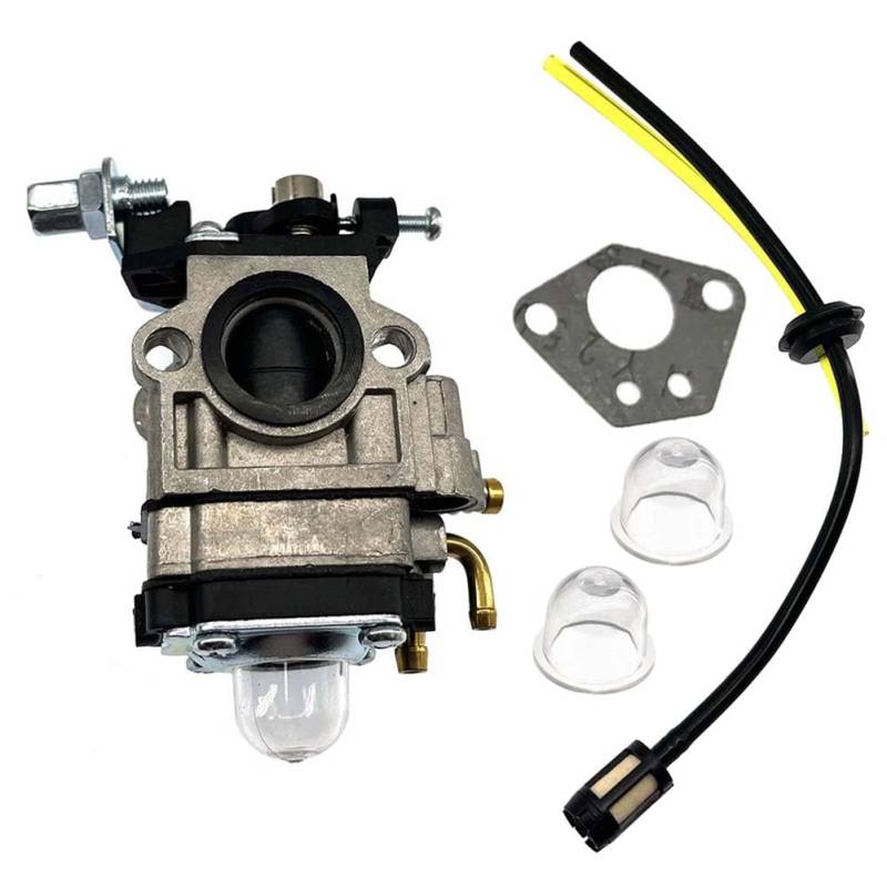 AM Vergaser Satz passend für Nemaxx MT52 4in1 Motorsense Heckenschere Hochentaster 3PS 52ccm von Allymoto
