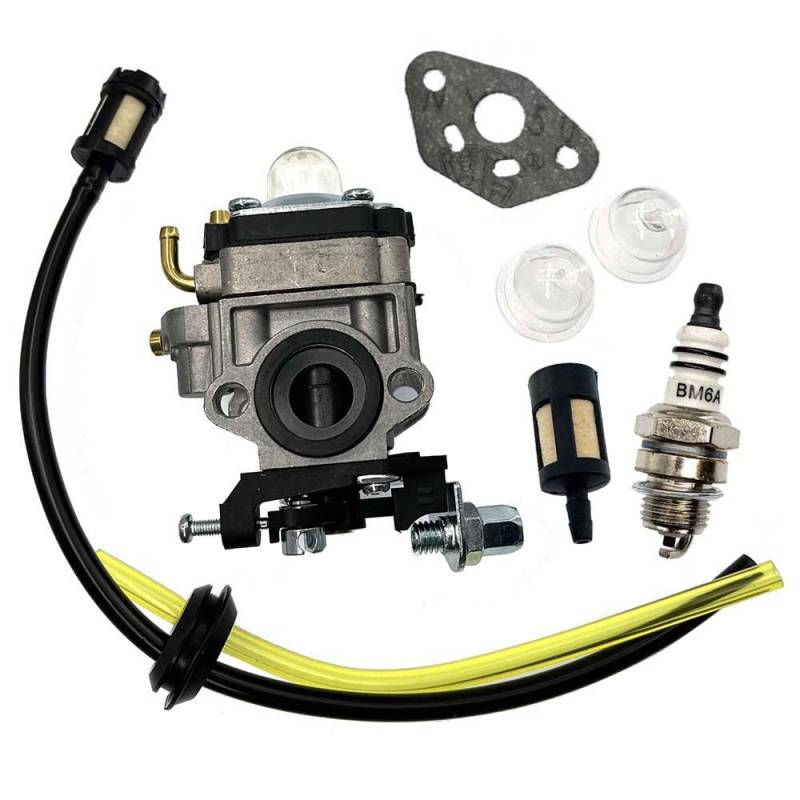 AM Vergaser mit Benzinschlauch Filter Satz Passend für Matrix Benzin Motorsense BMS 900-4 / BMS 900-4 von Allymoto