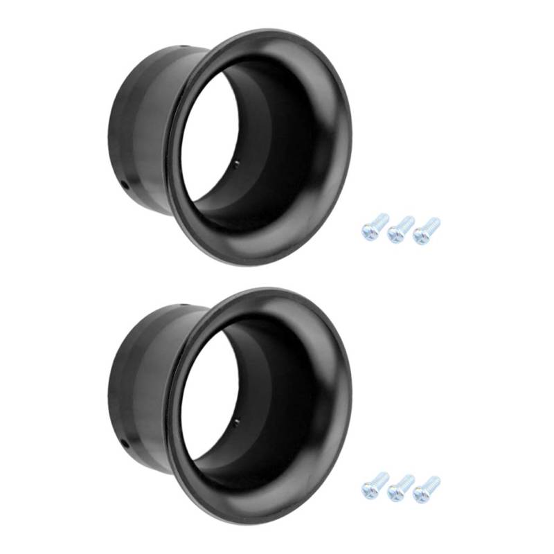 Almencla 2 TLG. 50mm Luftfilter Ansaugtrichter für PWK24 PWK26 PWK28 PWK30 Vergaser, Schwarz von Almencla