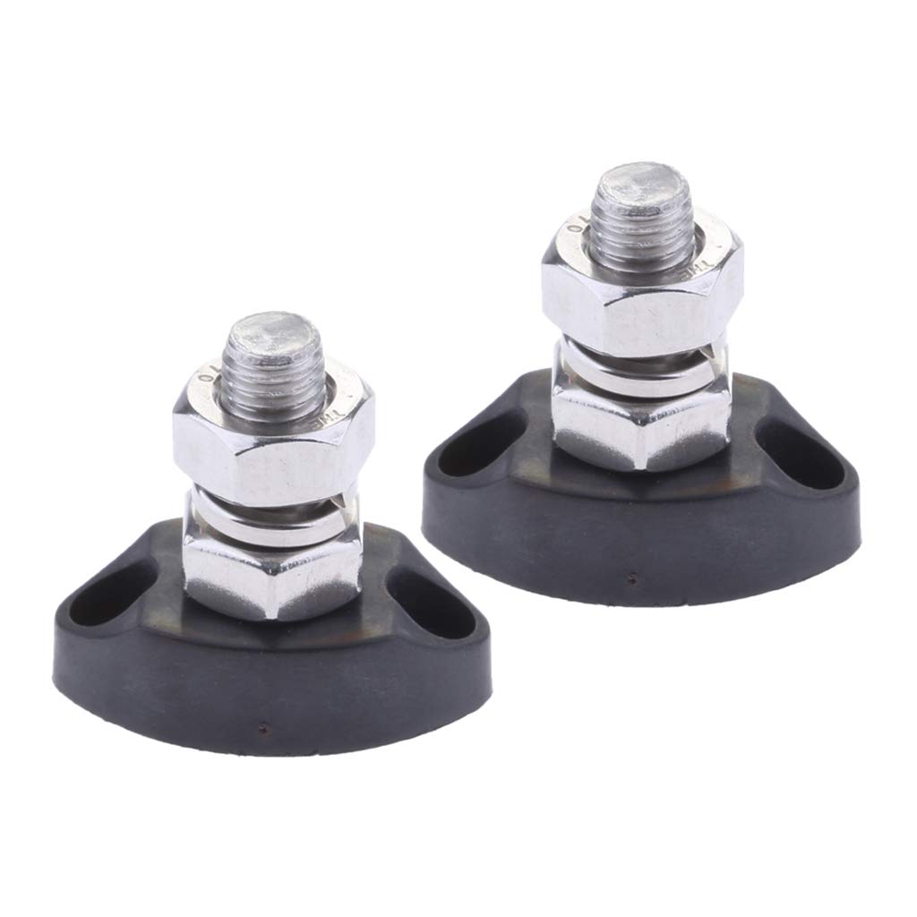 Almencla 2 tlg. 8mm Edelstahl Busbar Terminal Einzelner Anschlussbolzen Verbindungsbolzen für Boot Auto RV Wohnwagen, Schwarz Almencla 2 tlg. 8mm Edelstahl Busbar Terminal Einzelner Anschlussbolzen Verbindungsbolzen für Boot Auto RV Wohnwagen, Schwarz von Almencla