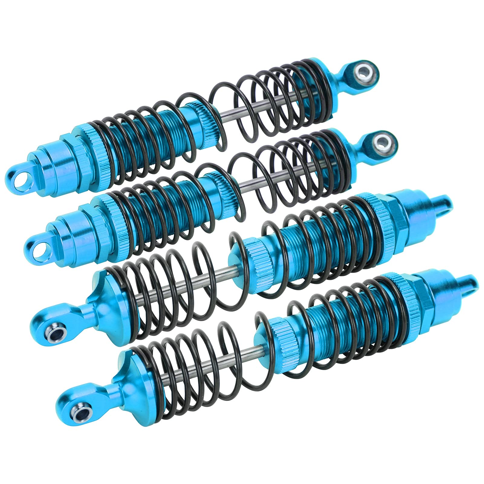 1/10 RC Metall-Schalldämpfer-Set-Simple-Installation, Ausgezeichnete Stoßdämpfung, Kompatibel mit/Slash-4pcs-Paket (BLUE) von Alomejor