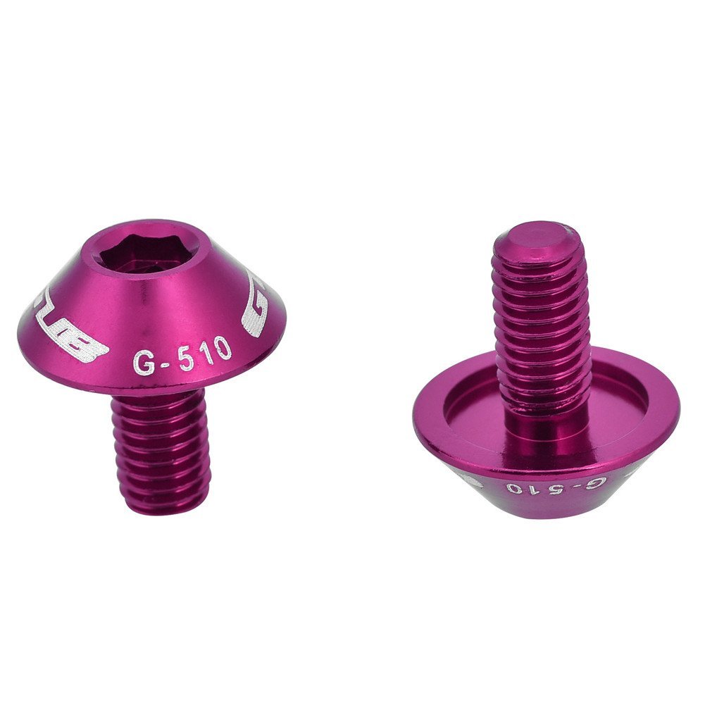 2 Pcs Sechskantschrauben G-510 M5x12 mm Schrauben für Mountainbike-/Fahrrad-Flaschenhalter(Violett) von Alomejor