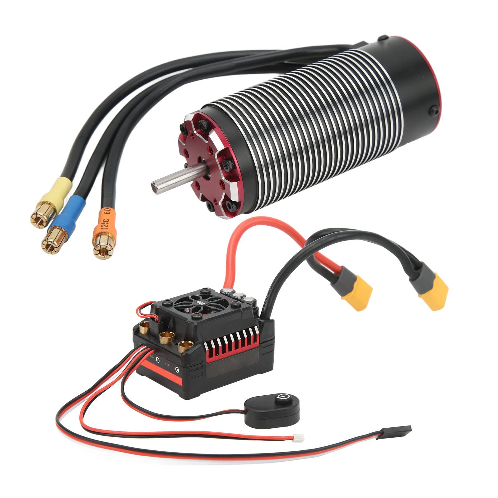 4292 Rotor ohne Stangenmotor bei 4 Poles 1780kV und Wasserdichtes 150A ESC -Ensemble für das 1/8 RC -Auto, Nachhaltige Premium Komponenten für/Wltoys/HSP Black Rot 4292 Rotor ohne Stangenmotor bei 4 Poles 1780kV und Wasserdichtes 150A ESC -Ensemble für das 1/8 RC -Auto, Nachhaltige Premium Komponenten für/Wltoys/HSP Black Rot von Alomejor