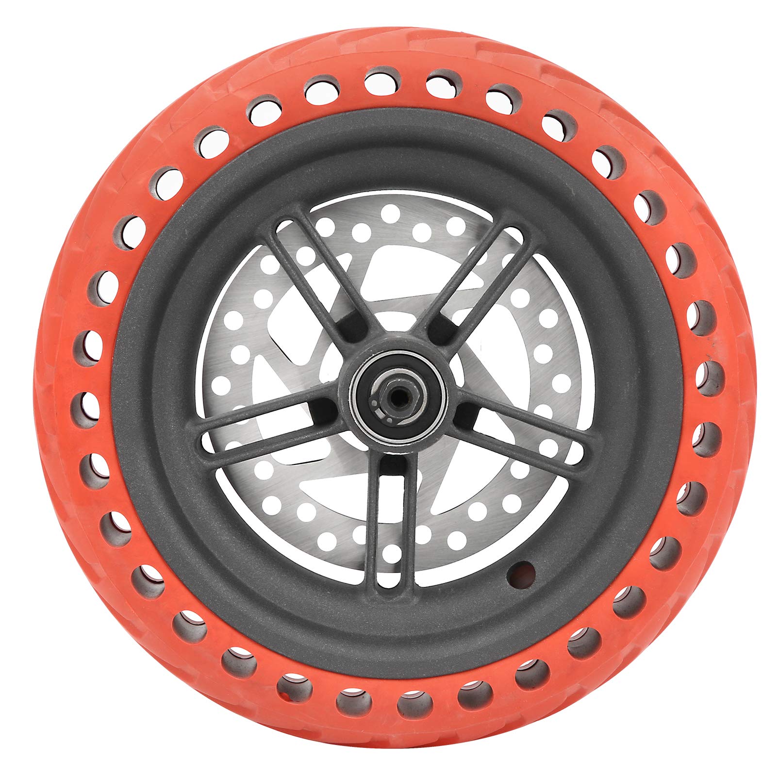 8,5-Zoll Elektroroller Hinterrad Reifen Roller Ersatzsatz mit 120-mm-Scheibenbremse für 365 Pro E-scooter(rot) von Alomejor