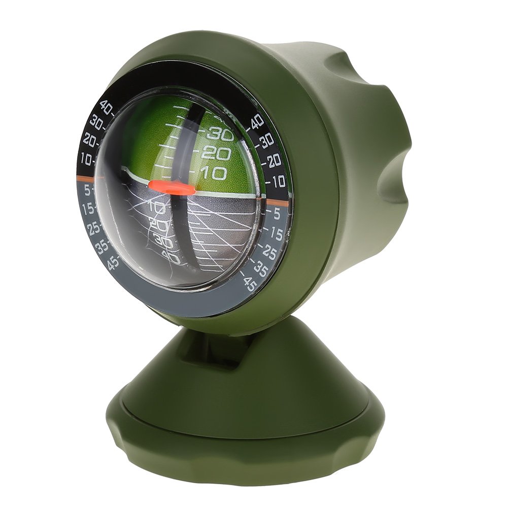 Alomejor Auto Neigungsmesser Kompass Winkel Steigung Niveau Meter Sucher Werkzeug Balancer Maß Ausrüstung für Auto Fahrzeug von Alomejor