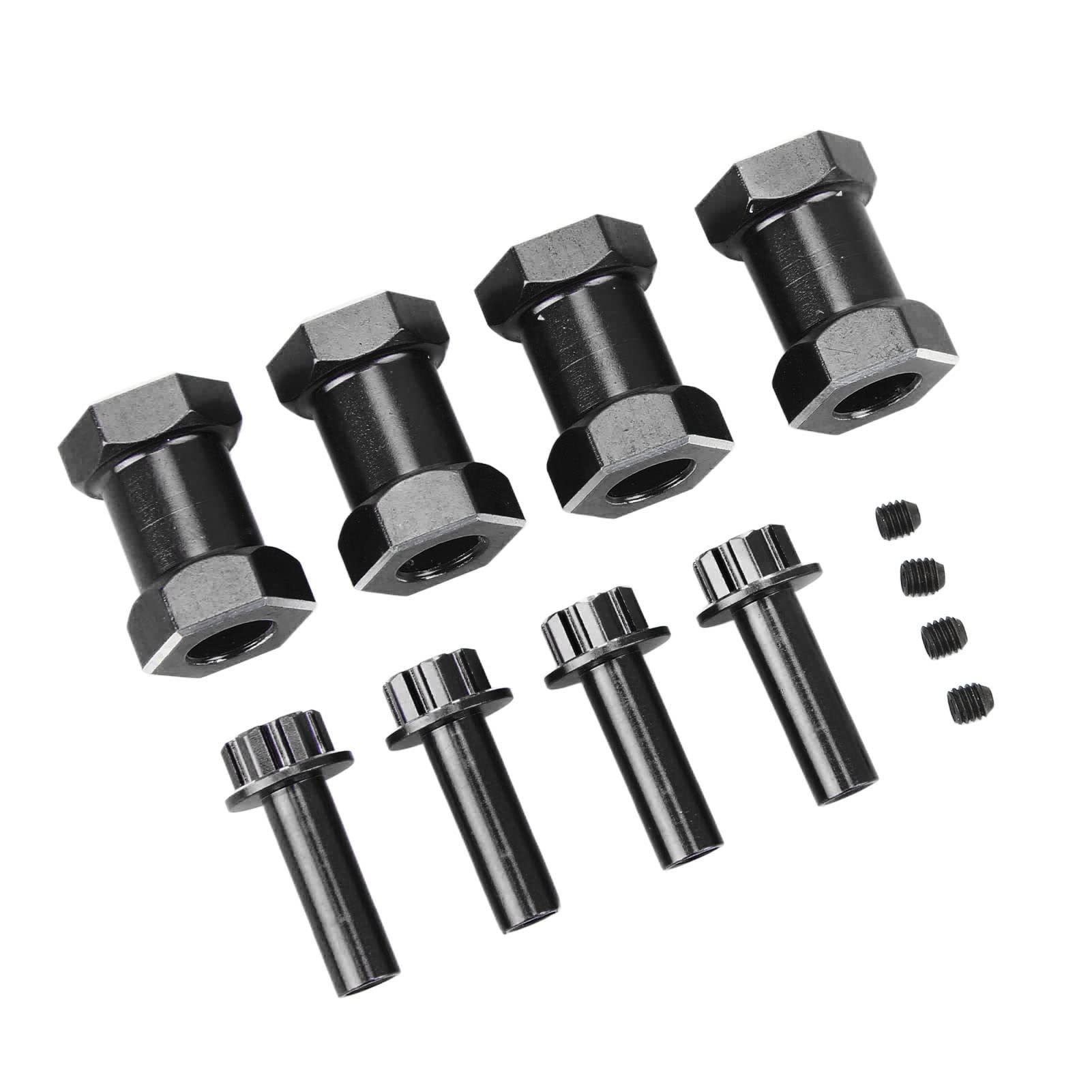 Alomejor Hub Hex RC RC Durible mit Trution Oxpersion, Perfekte Ersatzteile für 1/10 Betriebsroboter, Auto zu Besteigen (Black) von Alomejor