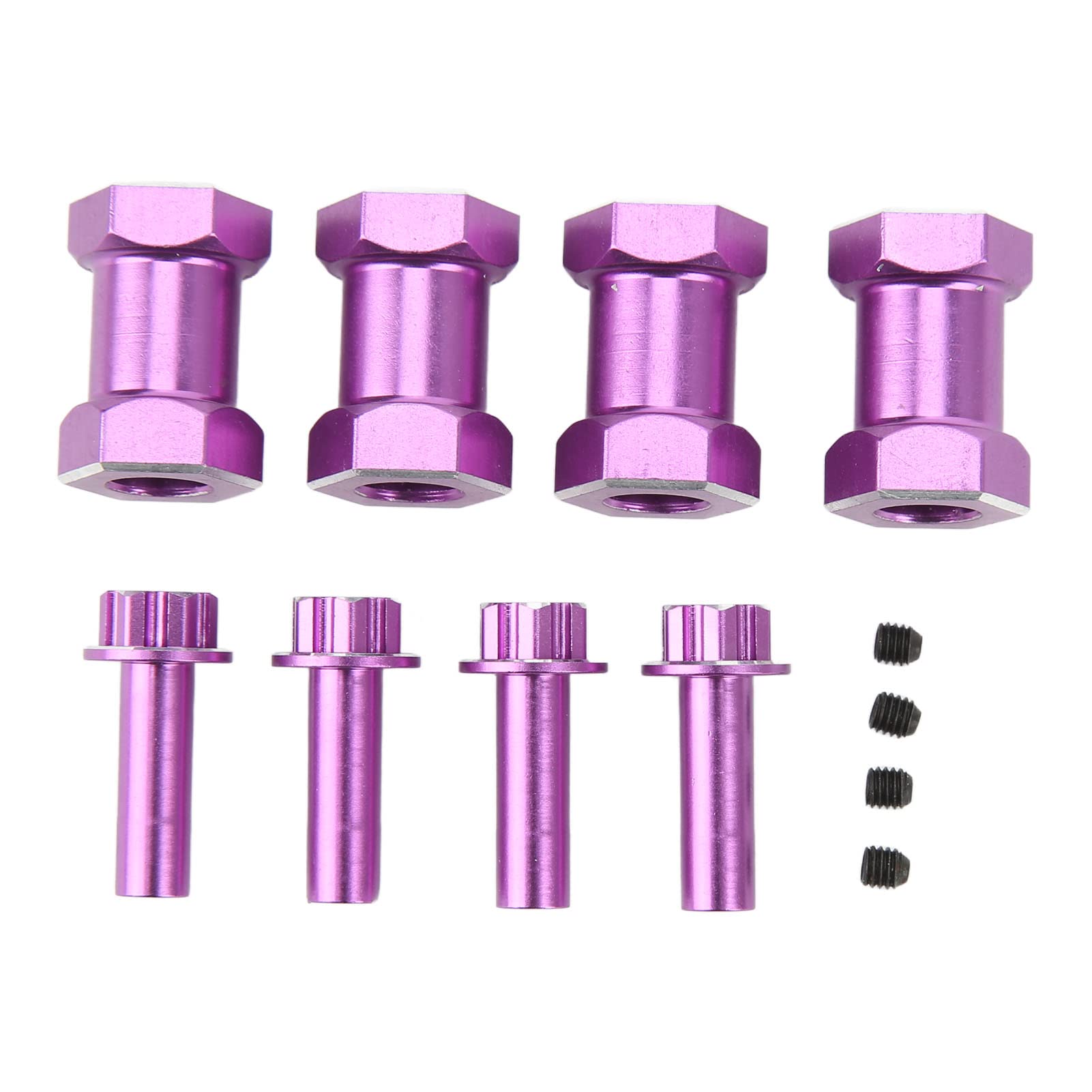 Alomejor Hub Hex RC RC Durible mit Trution Oxpersion, Perfekte Ersatzteile für 1/10 Betriebsroboter, Auto zu Besteigen (Purple) von Alomejor