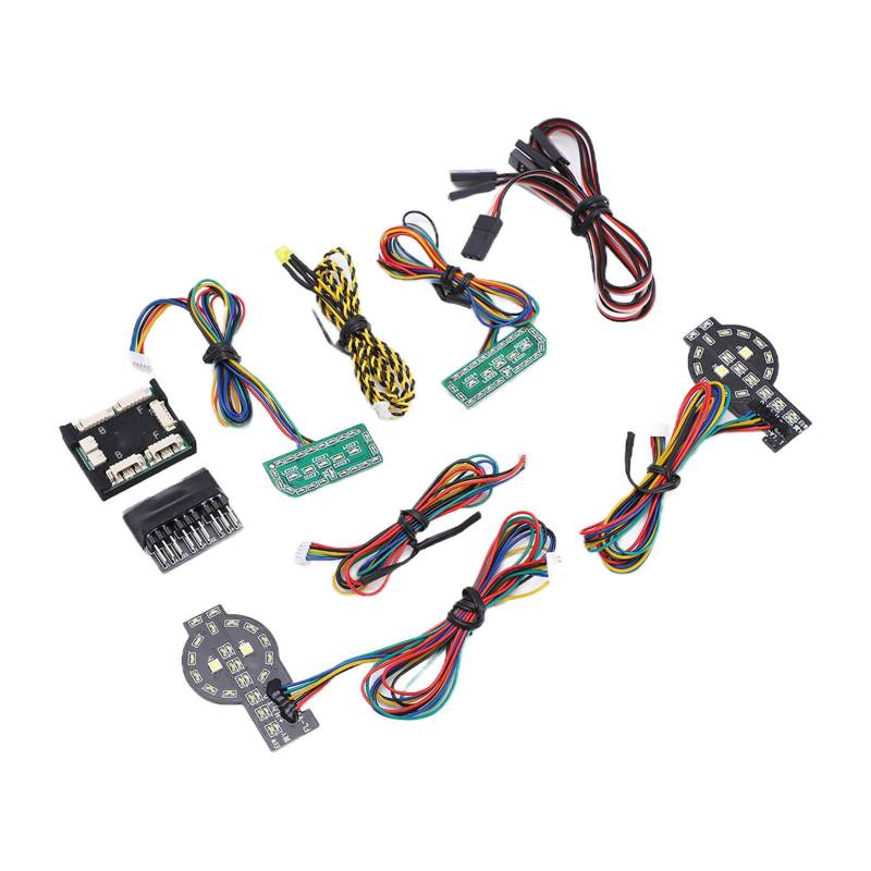 Alomejor RC -Auto -Beleuchtungs Kit Hohe Dichte Lampe Doppellicht Blinkende Leuchten für, Weit Licht in der Nähe der Beleuchtung Lichtleuchte Leichte Bremslichter von Alomejor