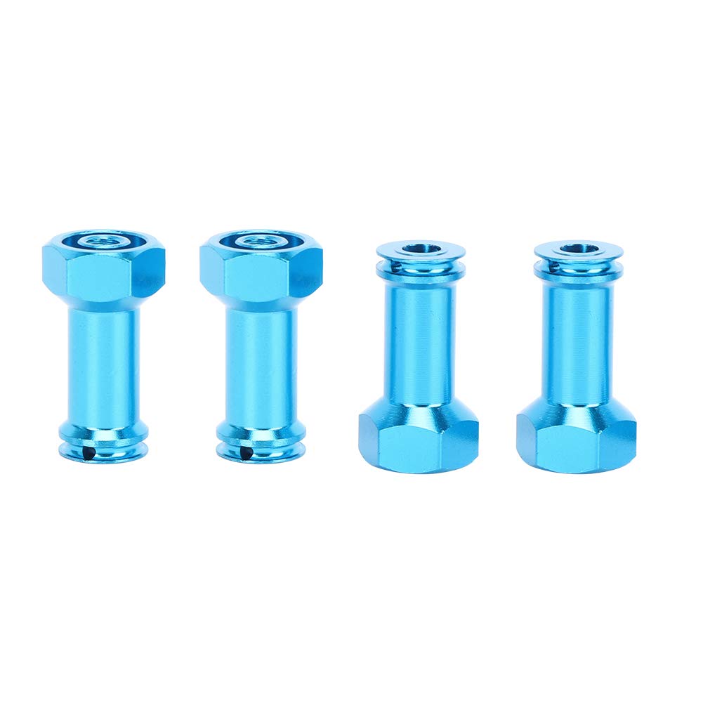 Alomejor RC Rad Wheel Hex Hub mit 24 Mm Erweiterungsadapter Aktualisiertes Zubehör für Wltoys 1/14 144001, Leichtes Aluminiumlegiermaterial (Blau S1266B) von Alomejor