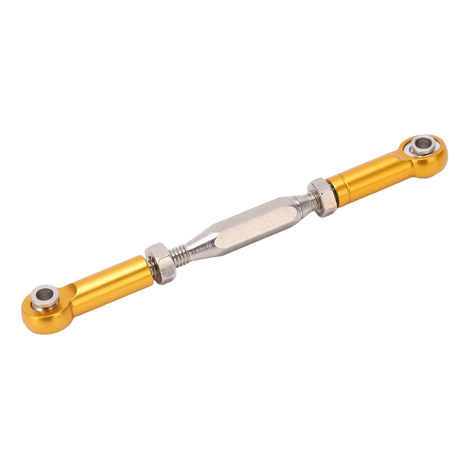 Alomejor Tie de Traction RC Servo Link für JLB 1/10 RC -LKW, Metall Metall aus Stabilit Einstellbar (Gold) von Alomejor