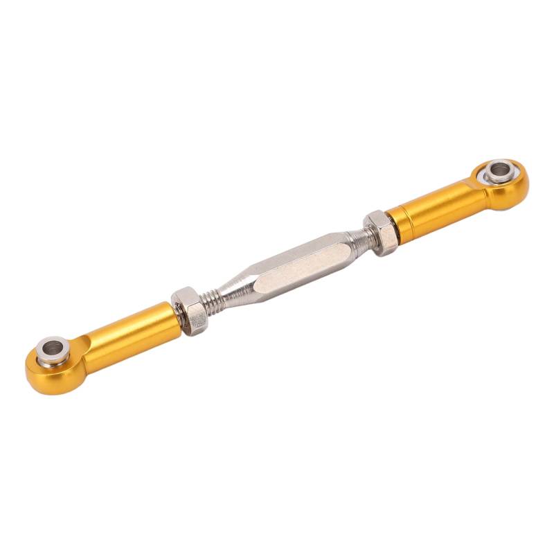 Alomejor Tie de Traction RC Servo Link für JLB 1/10 RC -LKW, Metall Metall aus Stabilit Einstellbar (Gold) von Alomejor
