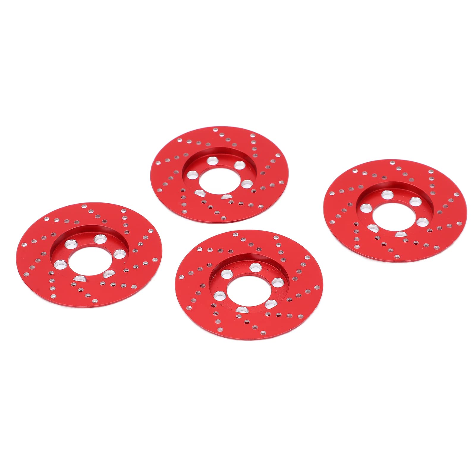 Anodierte Oberflächen -RC -Bremsscheibe Set, Lebensechter und Kühler Bremssattel für 1/10 RC Crawler Car, AXI03007, (Rot) von Alomejor