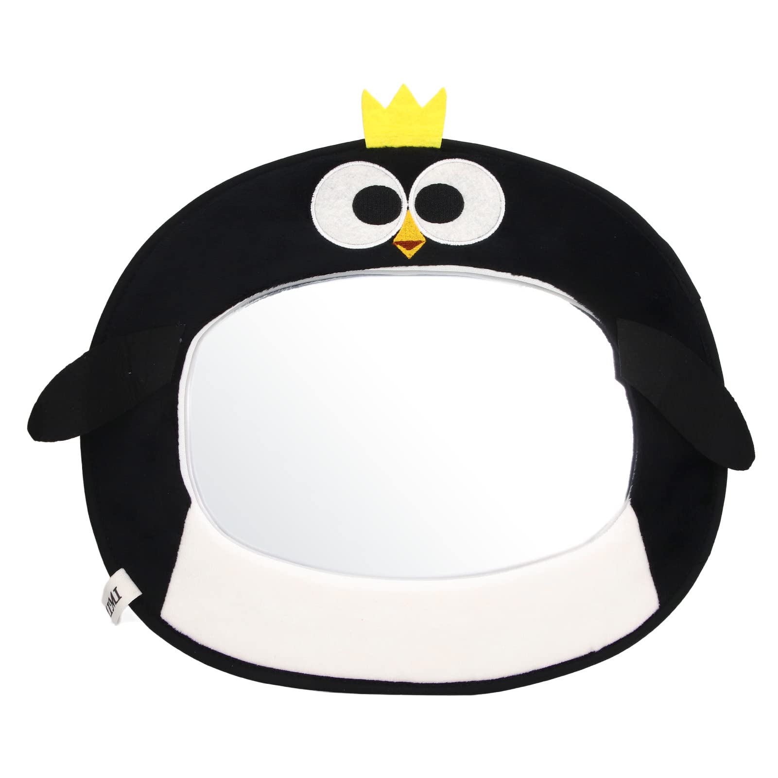 Baby Autospiegel Cartoon Design Baby Rücksitz Rückspiegel für nach Hinten Gerichtete Kleinkinder Spiegel(Pinguin) von Alomejor