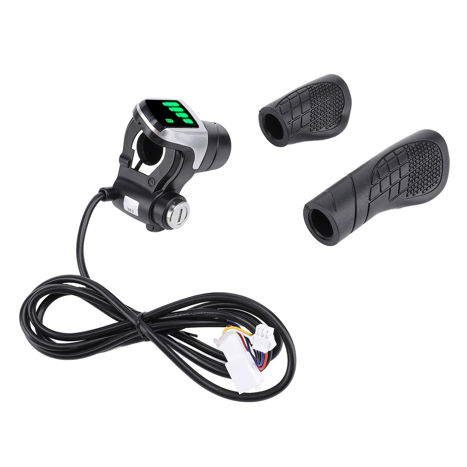 Electric Scooter Gummi - -Grip Drossel mit LCD Display für 22,5 Mm Lenkrad, Schockresistentes und Nachhaltiges Gaskontrolle für Fahrer, Geeignete Erwachsene und Electric Scooter Gummi - -Grip Drossel mit LCD Display für 22,5 Mm Lenkrad, Schockresistentes und Nachhaltiges Gaskontrolle für Fahrer, Geeignete Erwachsene und von Alomejor