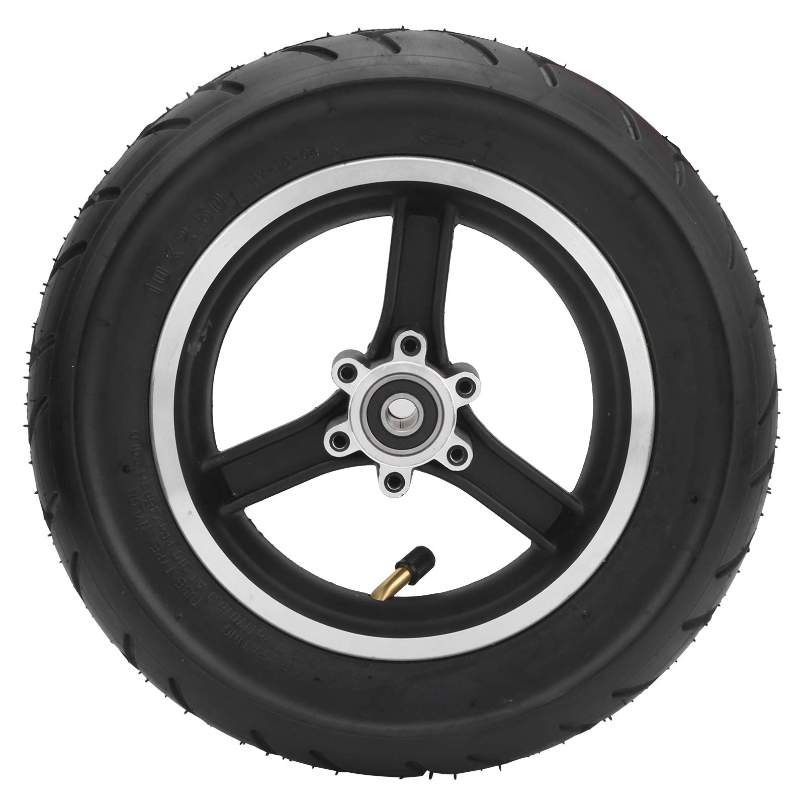 Elektroroller Reifen 10x2,5 Zoll Ebike Rad Reifen Reifen mit Radnabe Ersatzräder für Ebike von Alomejor