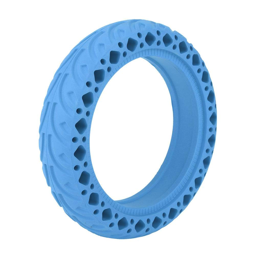 Elektroroller Vollgummireifen 8,5 Zoll Vorne Hinten Reifen Rad Ersatz für Elektroroller E-Bike(Blau) von Alomejor