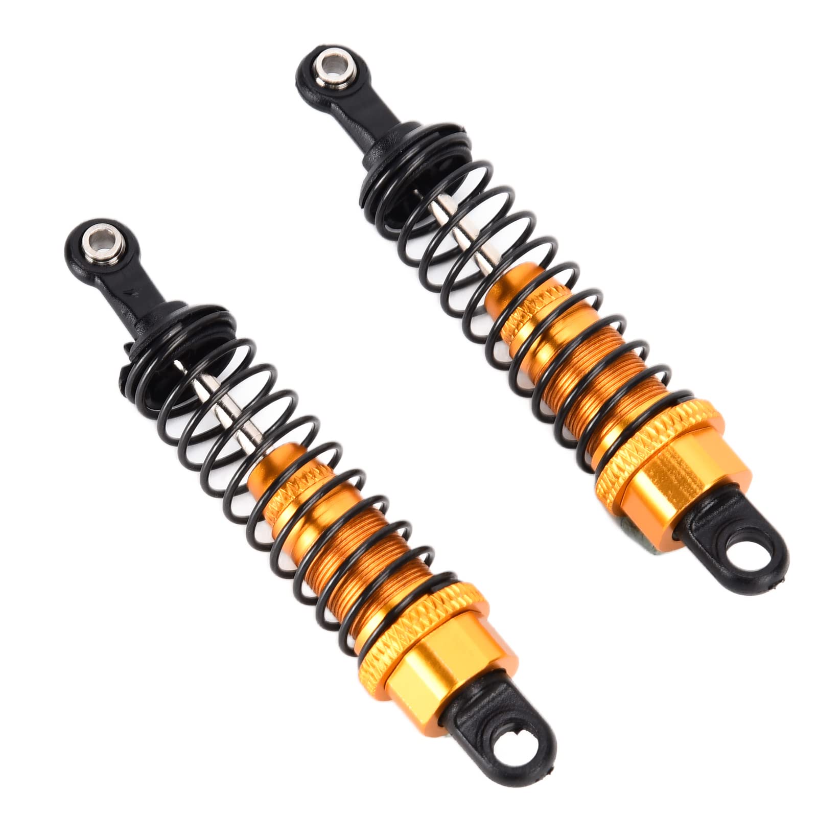 Fernbedienung Car 2pcs 73 Mm Länge Vordere Heckdämpfer Aluminiumlegierung Perfekter Ersatz für Modellauto DIY -Enthusiasten (GOLD) von Alomejor