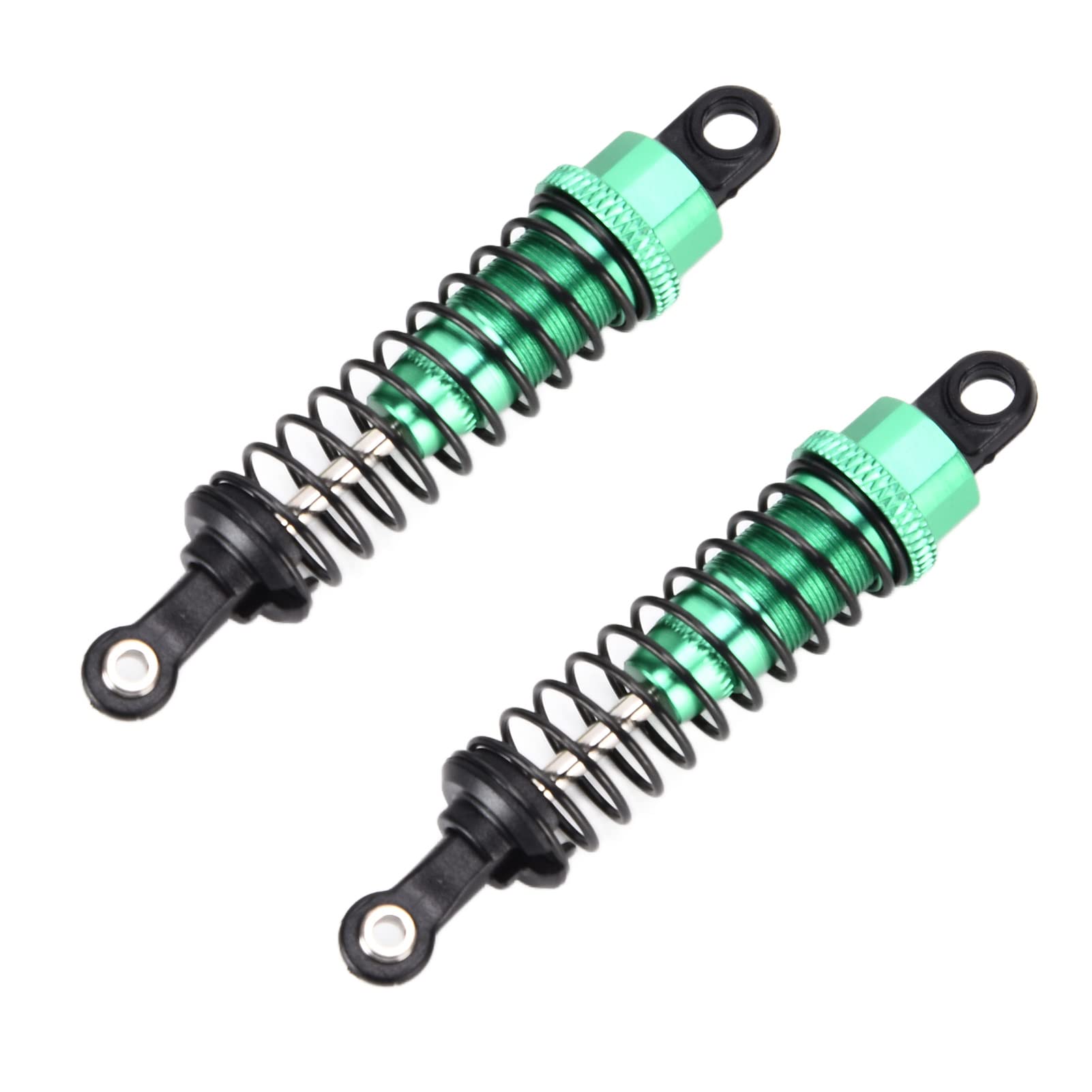 Fernbedienung Car 2pcs 73 Mm Länge Vordere Heckdämpfer Aluminiumlegierung Perfekter Ersatz für Modellauto DIY -Enthusiasten (GREEN) von Alomejor