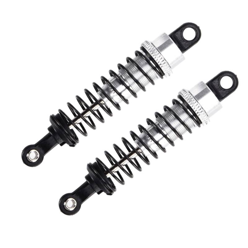 Fernbedienung Car 2pcs 73 Mm Länge Vordere Heckdämpfer Aluminiumlegierung Perfekter Ersatz für Modellauto DIY -Enthusiasten (SILVER) von Alomejor