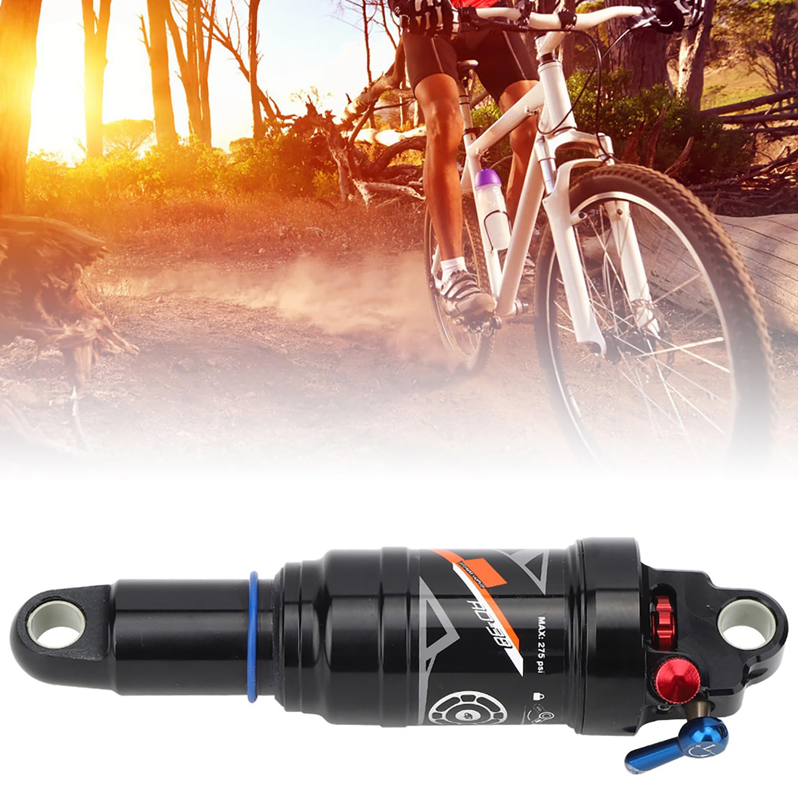 Hochwertig Verstellbare Mountainbike -Stoßdämpfer für überlegene Funktion und Komfort (165MM) von Alomejor