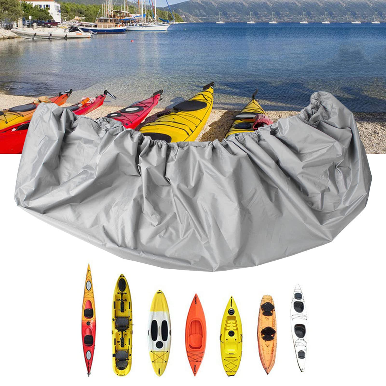 Hochwertiger Kajak Wasserdichter Staubschutz UV Sonnenschutz für Kanufahrer, Anti-Aging-Materialien (3,1-3,5 Meter) von Alomejor