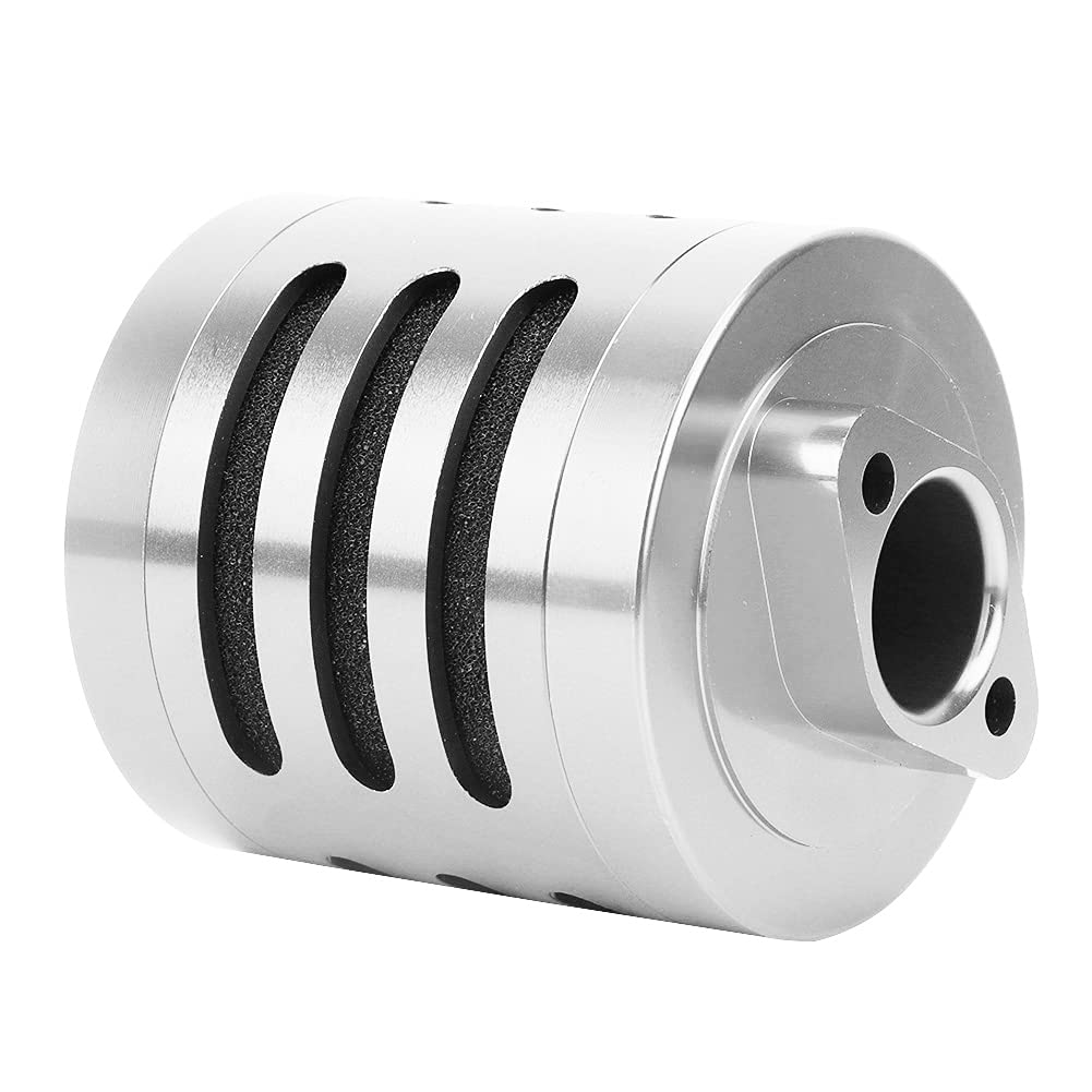Kompaktes Design Aluminiumlegierung Luftfilter für R/C 1: 5-Skala HPI Baja Km Rovan AF-T-Auto, Verlängern (Silber N10193) von Alomejor