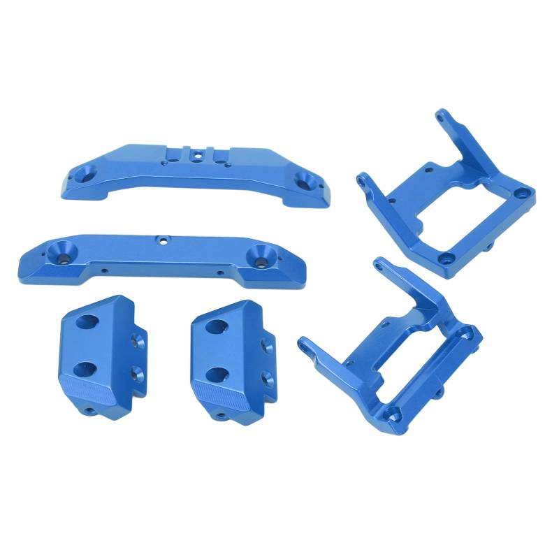 Langlebige Aluminiumlegierung RC Vordere Heck -Stoßfänger -Fliesen für Latrax Teton 1/18 Verbesserung des Aussehens und Schutz Beinhalten LED Lampe und Schraubenzubehör Enthalten (BLUE) von Alomejor