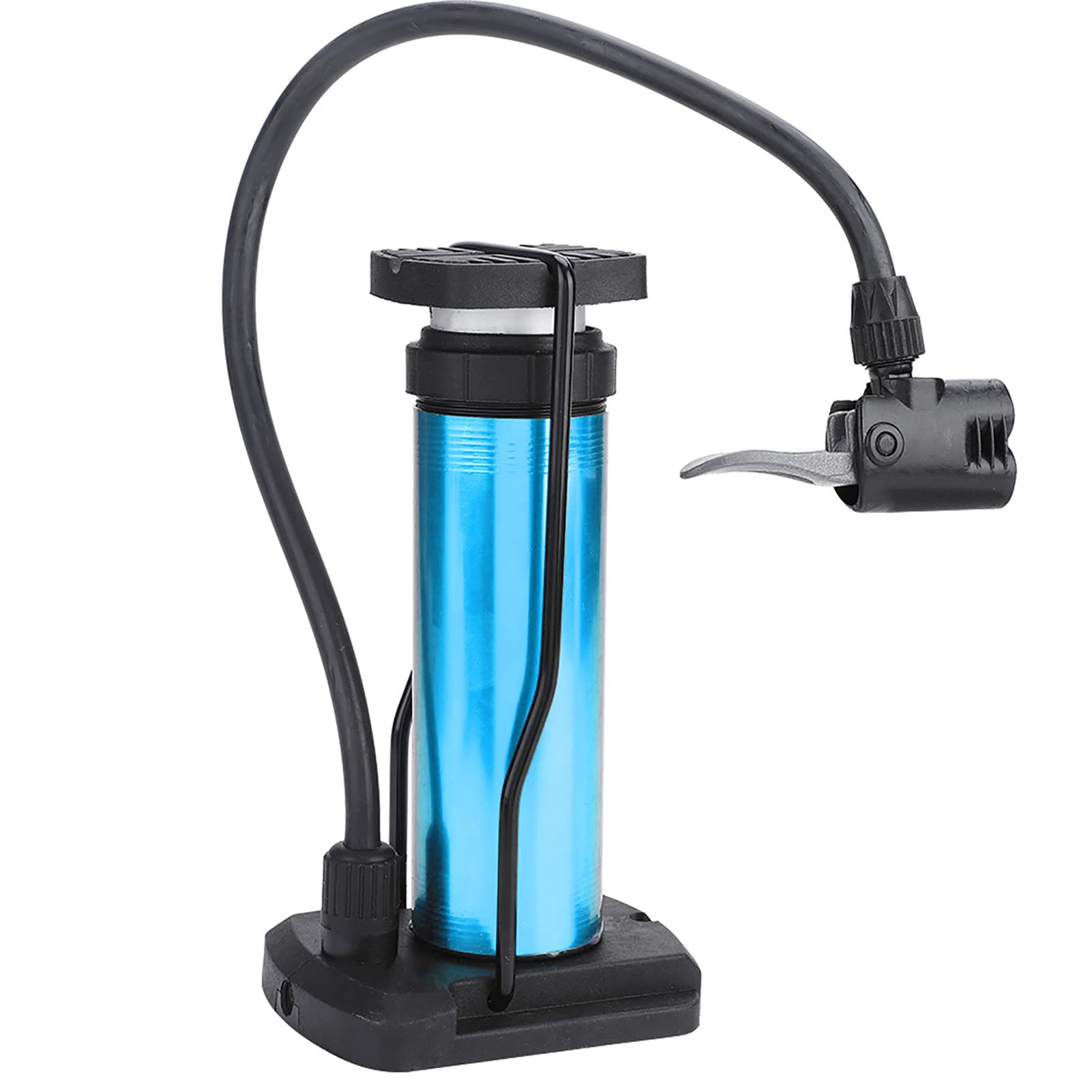 Mini Aluminiumbike -Pumpe Tragbare Fußpumpe für Straßen-/Mountainbike -Motorrad Elektrofahrrad mit 5 Farbenoptionen (Blue) von Alomejor