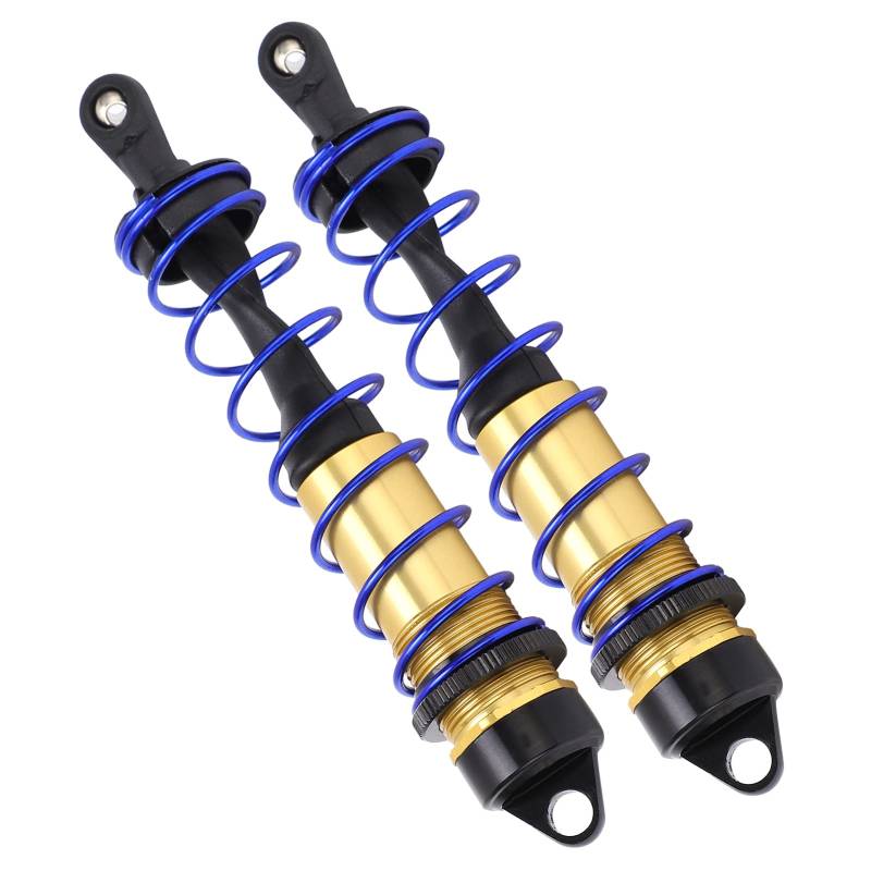 Nachhaltige Starke Stoßdämpfer 1/8 RC, 2PCS Aluminium Alumnum Absorption für eine Fernbedienung, Angepasst an Amateure (GOLD) von Alomejor