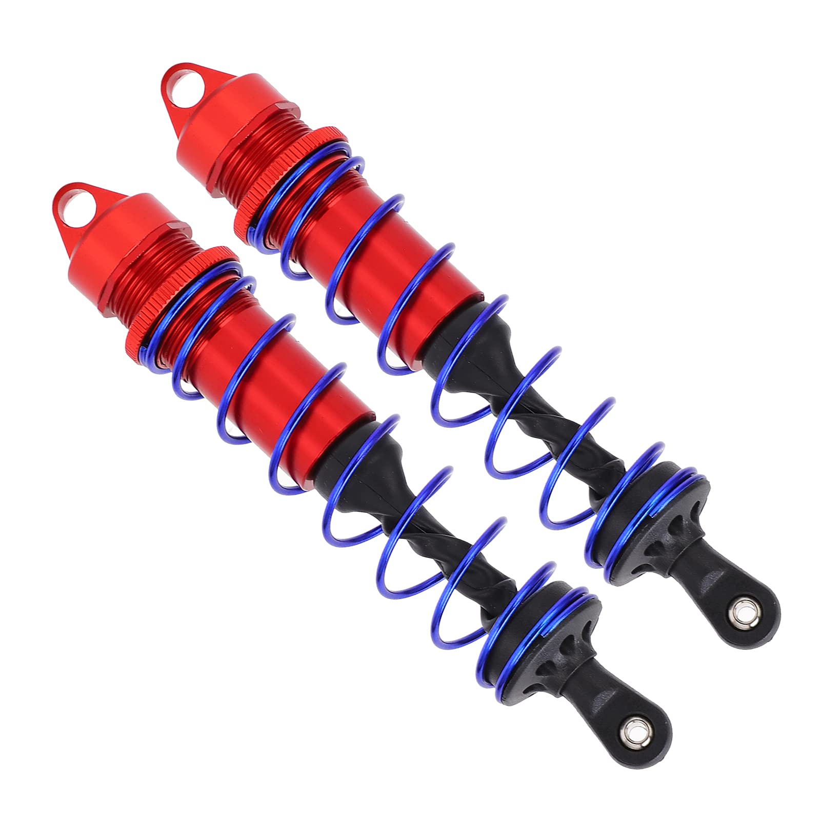 Nachhaltige Starke Stoßdämpfer 1/8 RC, 2PCS Aluminium Alumnum Absorption für eine Fernbedienung, Angepasst an Amateure (Rot) von Alomejor