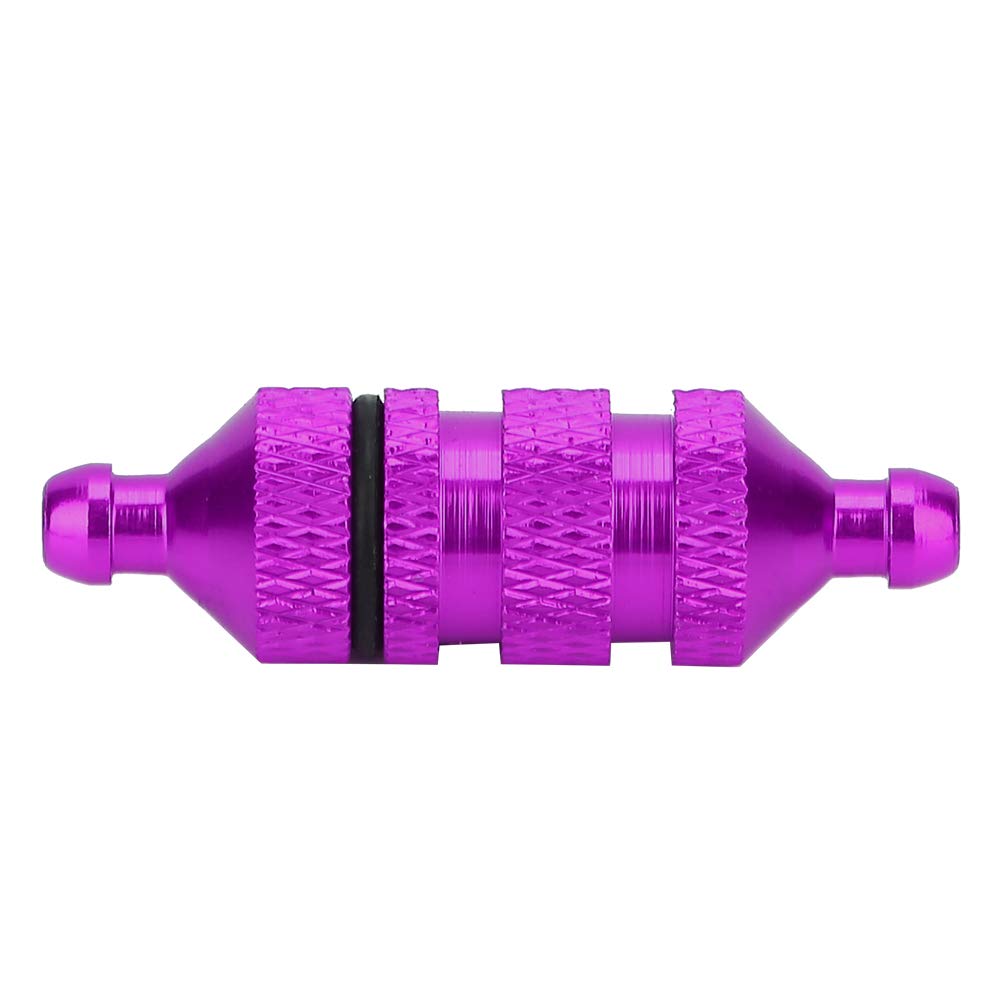 RC -AUTOOLIE -Kraftstofffilter Modell mit Hohem Schutzöl Einfacher Installation für RC 1: 8/1:10 Modell Auto Red Piece, Ideal für Autoliebhaber (PURPLE) von Alomejor