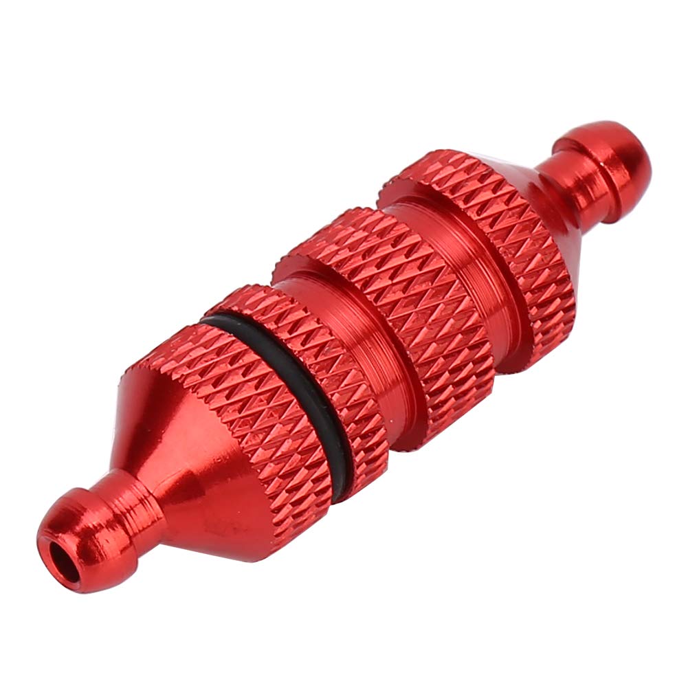RC -AUTOOLIE -Kraftstofffilter Modell mit Hohem Schutzöl Einfacher Installation für RC 1: 8/1:10 Modell Auto Red Piece, Ideal für Autoliebhaber (Rot) von Alomejor