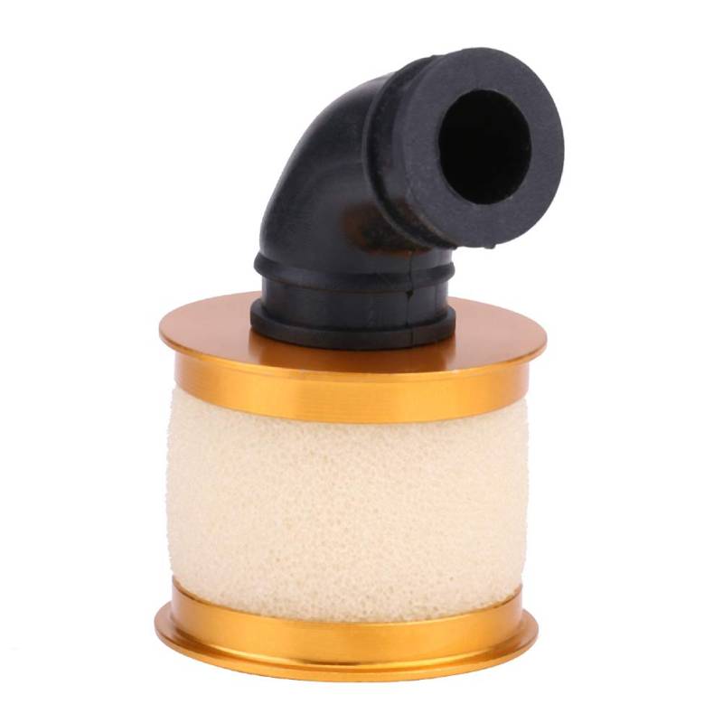 RC-Car-Luftfilter aus Aluminiumlegierung, Großer Ansaugschwamm Verhindert Riefenbildung Im Zylinder, Kompatibel mit 1/10 RC-Cars (GOLD) von Alomejor